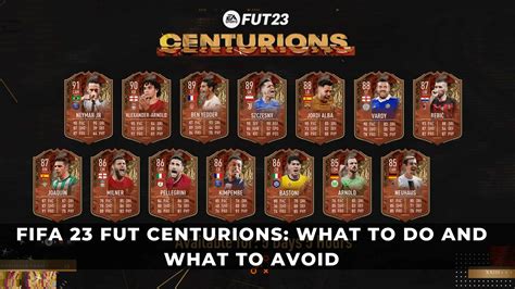 centurions fifa 23|FIFA 23 FUT Centurions: What to do and What to Avoid